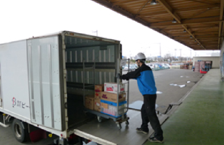 トラックへの積み込み